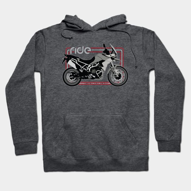 Ride triumph tiger 900 rally pro bwc Hoodie by NighOnJoy